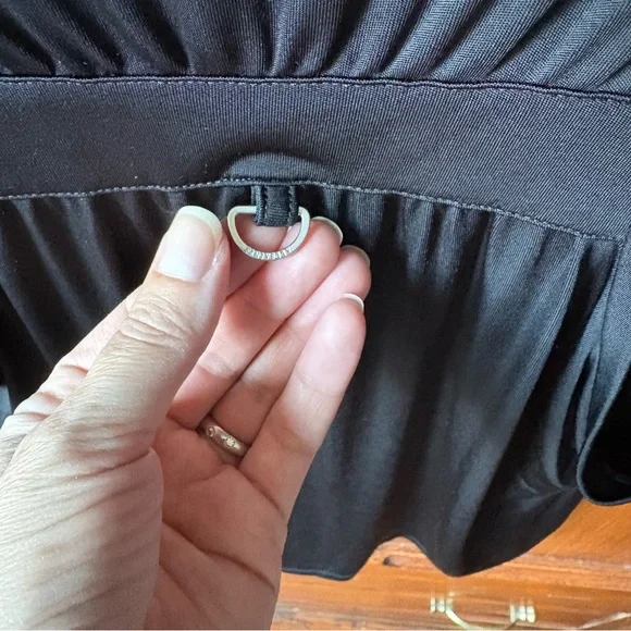 All Saints Viscose Tessa Black Sleeveless Top Size 4 - Picture 13 of 15